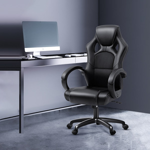 Silla de juego con tela de malla, respaldo de 72 cm, rotación, inclinación, reposabrazos fijo, silla de oficina para el hogar, estudio, dormitorio, uso comercial - Product Image 1