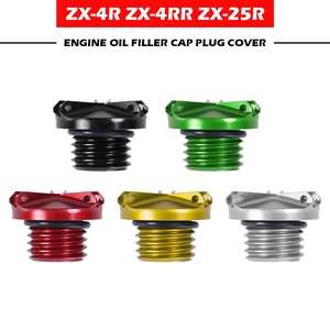 Ninja ZX-4RR ZX4R Zx4r Se ZX-25R için Kawasaki motosiklet aksesuarları alüminyum motor dolgu yakıt deposu gaz yağı kapağı vidalı cıvata - Product Image 4