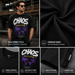 Camiseta Streetwear Oversize con Estampados Personalizados, Logotipo Personalizado, Camiseta de Algodón para Hombre, Camiseta Oversize con Estampado Gráfico - Product Image 3