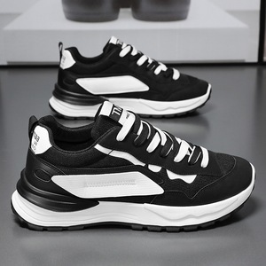 Zapatos de <span class=keywords><strong>Hombre</strong></span> de Alta Calidad, Tendencia Otoñal, Estilo Casual Deportivo para Estudiantes, con Suela Gruesa y Color Blanco - Product Image 1
