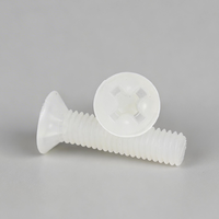 Vis à tête fraisée en PVDF M2 M3 M4 M5 M6 M8 M10 M12, vis de machine en plastique Phillips