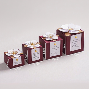 Boîte en papier personnalisée <span class=keywords><strong>pour</strong></span> fête de mariage avec petite fleur <span class=keywords><strong>pour</strong></span> chocolats gelée bonbon cadeau - Product Image 6