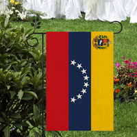 Matériel de lin de haute qualité Venezuela pour drapeau d'État extérieur 12*18 dans différents styles au choix