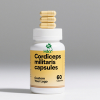 Venta caliente Cordiceps Militaris Extracto Puro Cordiceps Militaris Cápsulas