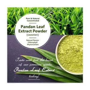 100% natural pandan leaf extract powder use for making cake bakery healthy products factory direct pack in bulk nature flavour