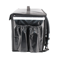 Sac à dos isotherme publicitaire LED en bâche imperméable avec une capacité de 50 L pour la livraison de nourriture