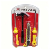 Ensemble d'outils à main S805, Kits d'outils à main, Tournevis, Couteau, Brosse, Pince, Marteau, Ruban adhésif, Produit à 1 $, Série 1$ Matériel et Outils