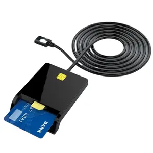 Lecteur de carte à puce intelligent ATM à emplacement unique EMV USB2.0 IC ID ISO 7816 Crédit lecteur de carte à puce