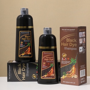 Tinte Capilar Natural a Base de Hierbas Sin Amoníaco, Coloración Permanente al por Mayor, Colorante Negro Ginseng, Directo de Fábrica, en Stock - Product Image 5