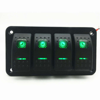 Panneau de commutation à 4 boutons pour voiture avec éclairage LED