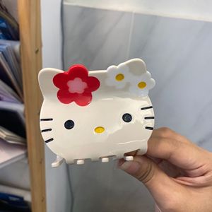 Personalizzato elegante Hello Kitty morsetto per capelli popolare <span class=keywords><strong>Anime</strong></span> disegno gatto artiglio materiale acetato di cellulosa carini fermagli per capelli per bambini - Product Image 1