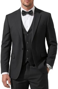 Completo da Uomo Elegante Britannico a Prezzo all'Ingrosso, Set 3 Pezzi Tinta Unita, Design Traspirante e Anti-sbiadimento - Product Image 6