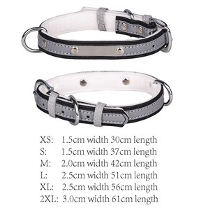 <span class=keywords><strong>Collar</strong></span> reflectante duradero y elegante para mascotas para perros pequeños y medianos, forro suave de estilo clásico, placa de nombre de acero inoxidable hecha de poliéster - Product Image 6