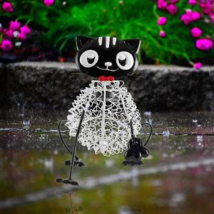 Solar Garden Cat <b>Light</b> <b>LED</b> Outdoor Decoration Water Resistant Free Standing Mono Si Solar Cell Included - Product Image 3