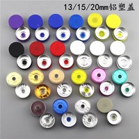 Logo personnalisé Pharma 13mm 20mm Bouchon de flacon en aluminium en plastique pour flacons