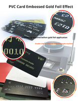 Máquina Manual de Estampado en Caliente para Tarjetas de PVC con Lámina de Oro y Plata, para Placas de Matrícula