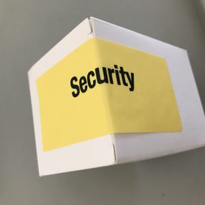 Autocollants d'étiquettes de joints de vide de sécurité inviolables pour dentifrice Lotion de rouge à lèvres de parfum de soins de la peau en matériau PET - Product Image 5