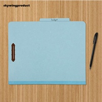 Skywing 17pt dossiers de fichiers en papier Kraft broches en métal durables 100 capacité de stockage diviseurs de carton comprimé pour papiers de classification