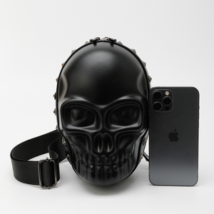 3D Punk <strong>Skull</strong> Design Crossbody Chain Bag Women's Shoulder Bag <strong>Purses</strong> and Handbags for Gothic Clutch Bag - Product Image 2