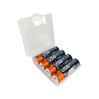 Aa Aaa baterai USB isi ulang 400mah, baterai USB isi ulang Li-ion 650 v 750mah 1.5 mah untuk peralatan rumah tangga kecil