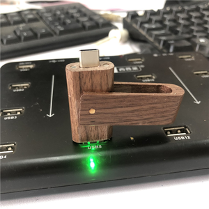 LOGO Tùy Chỉnh Dual Port Bằng Gỗ OTG Loại C Điện Thoại USB3.1 Bộ Nhớ Flash <span class=keywords><strong>Stick</strong></span> Pen Drive 32GB 64GB 128GB - Product Image 2