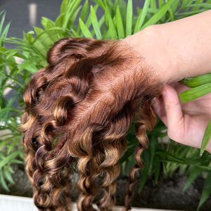 Cabello Humano Virgen Brasileño 100% al por Mayor, Cierre de Encaje HD 5x5, Onda Profunda, Color Piano - Product Image 6