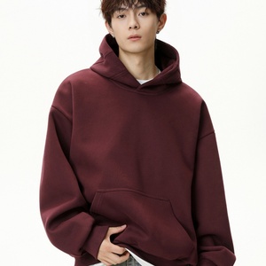 Men's Unisex Autumn Zipper-Up Oversized Hoodies Sweatshirts Custom Logo Heavyweight Fleece Eco-Friendly - Product Image 3