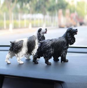 Figurita de perro <span class=keywords><strong>Cocker</strong></span> Spaniel de resina para accesorios de coche - Product Image 3