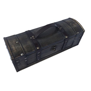 Wholesale Low MOQ Vintage Wine Box Direct Sell Luxurious Wooden Wine Box For One Bottle From Direct Factory
