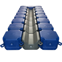 Ponton modulaire pour quai de jet ski, matériau HDPE, conception à charnières, 500x500x400mm, 7kg