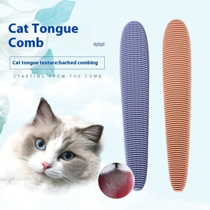 Nuevo diseñado para imitar a un gato lamiendo una púa, cepillo removedor de pelo para gatitos, peine para el cuidado de mascotas, forma de lengua, masaje, cepillo de silicona para gatos - Product Image 5