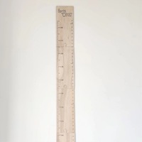 Grafico di crescita dell'autoadesivo della parete di misurazione dell'altezza dei bambini del righello di misurazione di legno dei bambini