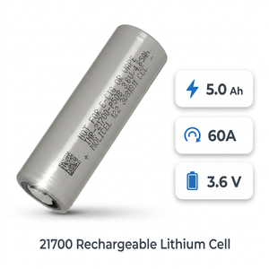 Batterie lithium-ion haute performance EU 60A INR21700-P50B 3.6V 5000mAh, charge rapide 5C pour EVTOL et hypercars de course - Product Image 2