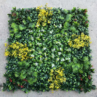 Panneau mural végétal artificiel, fausse herbe verte, protection UV, faux fond de haie pour mariage, fête, décoration de jardin et maison