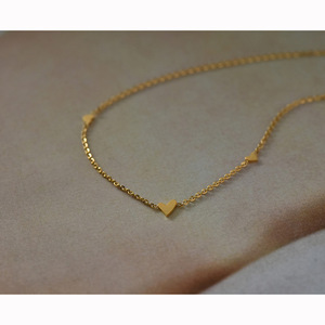 สร้อยข้อมือรูปหัวใจ สแตนเลสสตีลเคลือบทอง 18K PVD |   สร้อยข้อมือรูปหัวใจสีทองสำหรับผู้หญิง |   เครื่องประดับแฟชั่น - Product Image 4