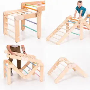 XIHA Kinder faltbare Montessori Piklers Kletter dreieck Rahmen Indoor Spielplatz Spielzeug Kinder Holz Pickler Dreieck Spielzeug