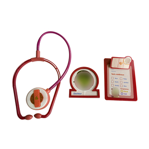 Children's Doctor Toys Kids Pretend to Play Set with Stethoscope Badge Folder Notepad for Role-Playing Fun OEM Promotional Gifts