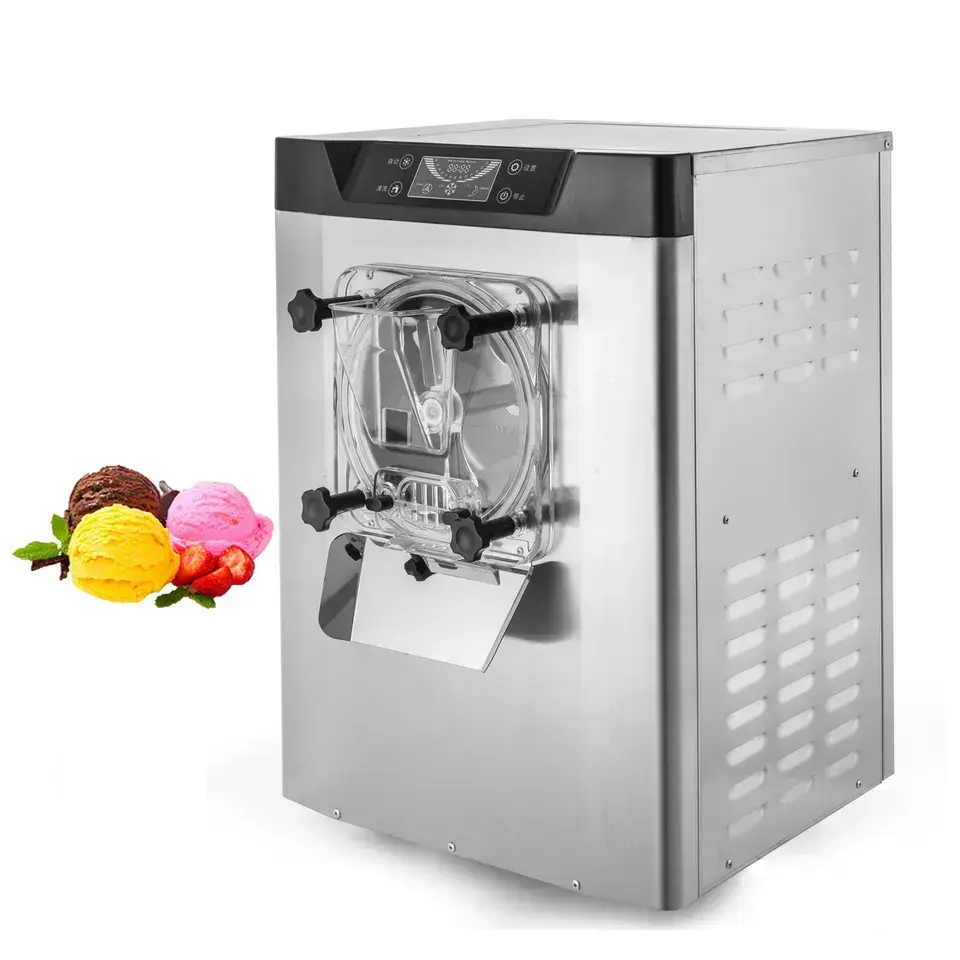 20L/H高品質YKF-618ハードアイスクリームマシン販売用市販アイスクリームマシンホッパーデスクトップタイプソフトサーブアイスクリーム