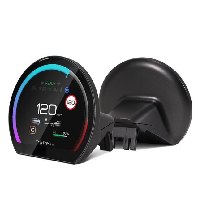 For Tesla Model 3/Y Instruments With Instrument Panel LCD Screen Modification and Digital Head up Display