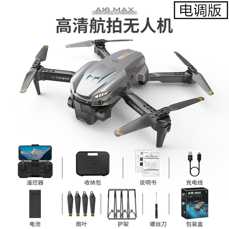 A16 MAX Silver [Electrically Adjusted High-Definition Triple Camera - 360° Obstacle Avoidance - Optical Flow Positioning]