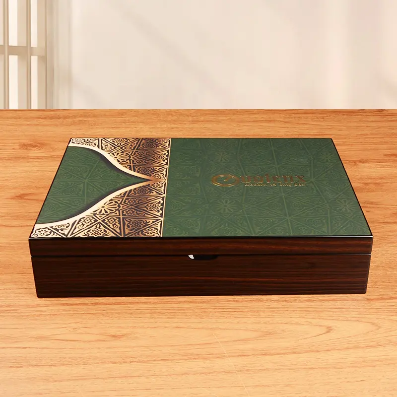 新しいデザインの木製ボックスギフトロゴパーソナライズされた木製ジュエリーボックス雑貨ケースお土産チョコレートボックス