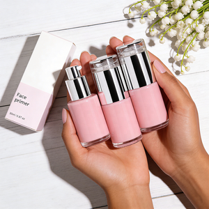 Base de Maquillage Naturelle Formule Améliorée, Crème de Teint et Illuminateurs <span class=keywords><strong>Visage</strong></span> avec Tube Doré Personnalisé, Étiquette Personnalisée Rapide - Product Image 1