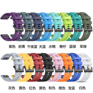 สายนาฬิกาซิลิโคนแบบสปอร์ตขนาด 22 มม. 26 มม. แบบ Quickfit สำหรับ <span class=keywords><strong>Garmin</strong></span> <span class=keywords><strong>Fenix</strong></span> 6 Pro 6X Solar - Product Image 4