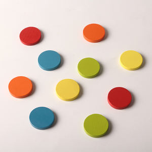 Jetons de jeu de société <span class=keywords><strong>en</strong></span> <span class=keywords><strong>bois</strong></span> multicolores, jetons ronds <span class=keywords><strong>en</strong></span> <span class=keywords><strong>bois</strong></span> pour le tri, le comptage, la salle de classe, pièces de rechange, accessoires de jeu - Product Image 3