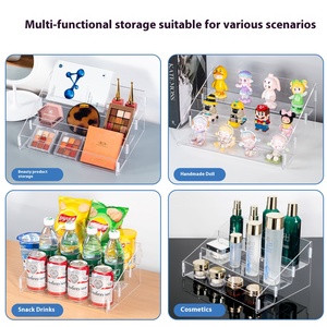 Hiện Đại Trong Suốt Thân Thiện Với Môi <span class=keywords><strong>Acrylic</strong></span> Thang Hiển Thị Đứng Làm Tay Mù Hộp Lưu Trữ Giá Cho Nước Hoa Rượu Vang Đồ Uống - Product Image 3