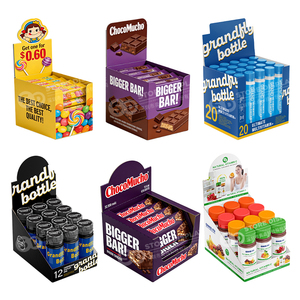 Custom Logo Printed Cardboard Counter Display Boxes Retail Point of Sale Corrugated CDU Display with Removable Header - Product Image 3
