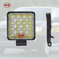 Projecteur de travail LED étanche 3 pouces carré 48W 16 LED vert 4800LM pour l'éclairage