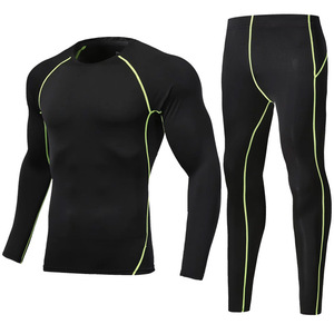 Ensemble de survêtements de sport pour hommes et enfants : Collants de compression à séchage rapide pour l'entraînement, la course et le basketball, et ensemble de sous-vêtements de football pour garçons - Product Image 5