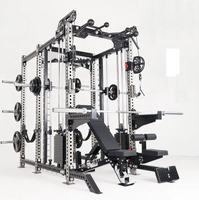 Combinaison multifonctionnelle d'équipement de gymnastique de forme physique Cage de puissance Rack Smith Machine