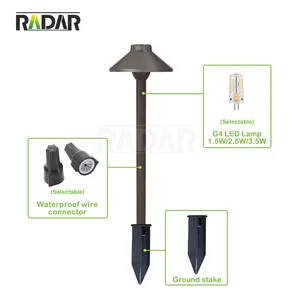 RPL-6901-ABK PathwayLight Upgraded Outside Super Bright Up To12Hrs IP65 Garden Lights For Yard Landscape Path Walkway Decoration